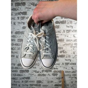 Converse | women gray lace up flat sneakers